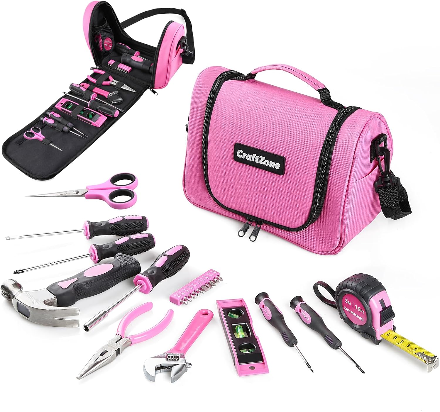 21-Piece Tool Kit with Shoulder-Strap Tool Bag