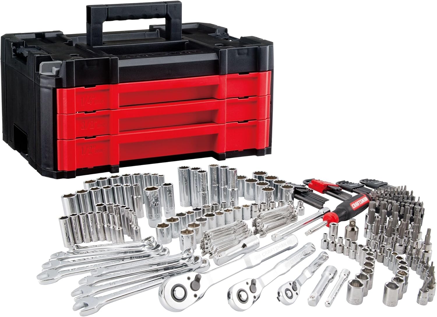 262-Piece Mechanic Tool Set with 3-Drawer Toolbox