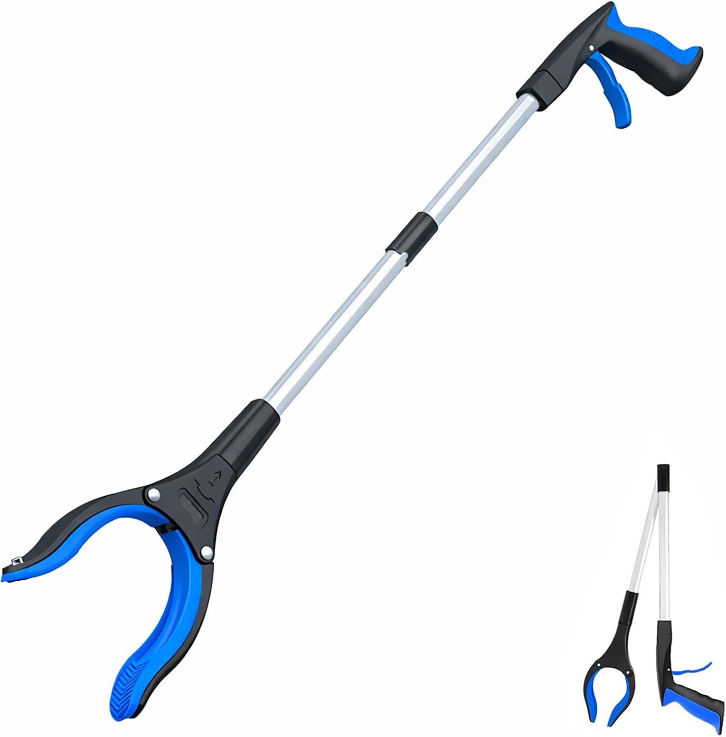 32-Inch Folding Grabber Reacher — Heavy Duty Pick-Up Tool