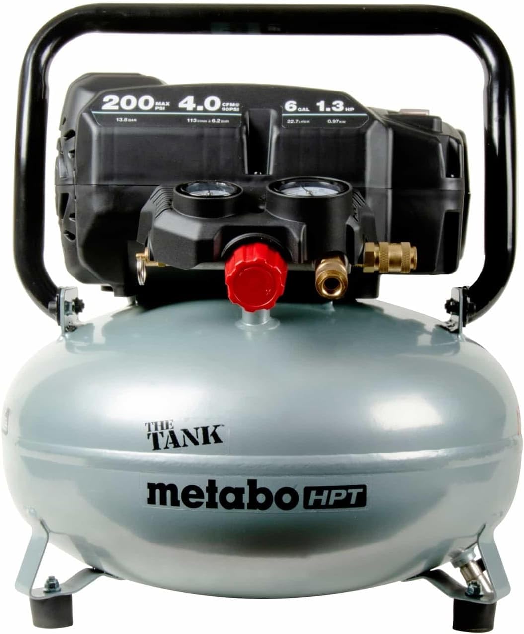 6-Gallon Pancake Air Compressor — 200 PSI, 4 CFM