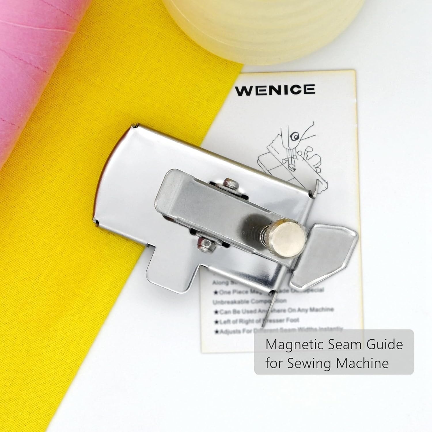 Magnetic Seam Guide for Sewing Machines — Single
