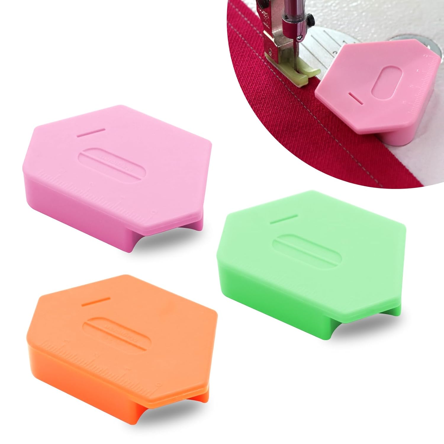 Magnetic Seam Guide Set for Sewing Machines — 3 Pieces